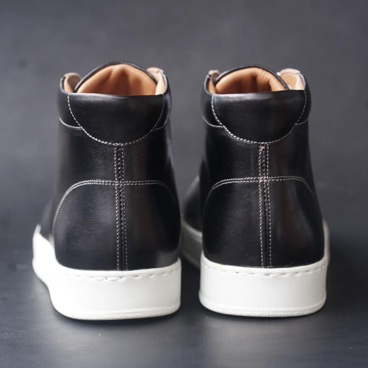 Songo High Top Rubber Sole Sneakers with Veg Tan Leather